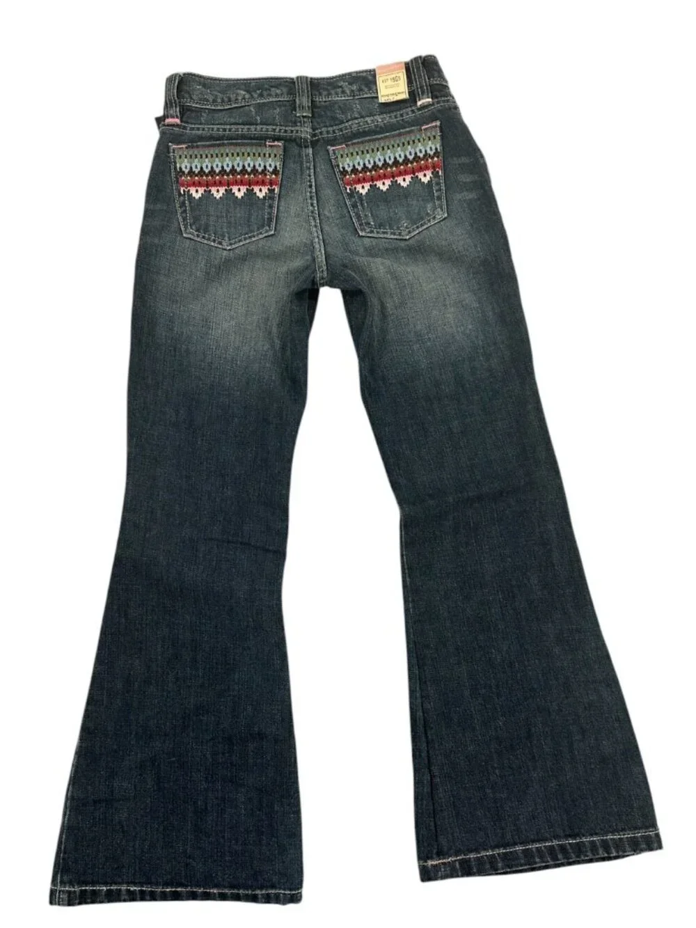NWT Vintage Y2K GAP Kids Flared Embroidered Jeans Size 10